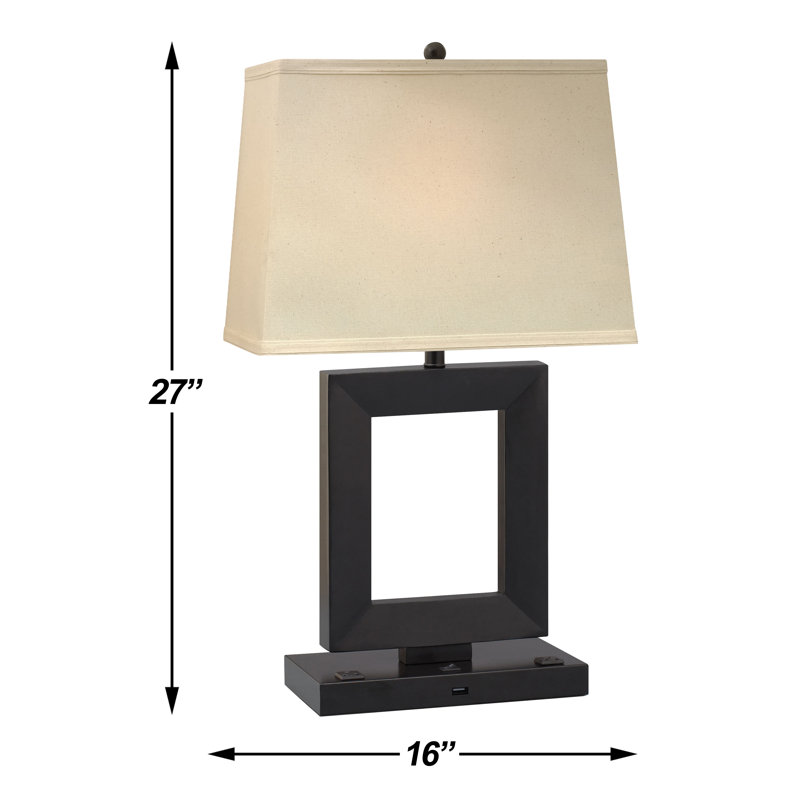 Downtown Collection Metal Table Lamp, Yes