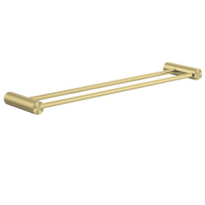 Linea 22.8" Wall mounted Towel bar in Brushed Gold