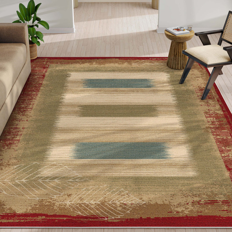 Tapis rouge Kehr, Rectangle 5 pi 3 po x 7 pi 3 po