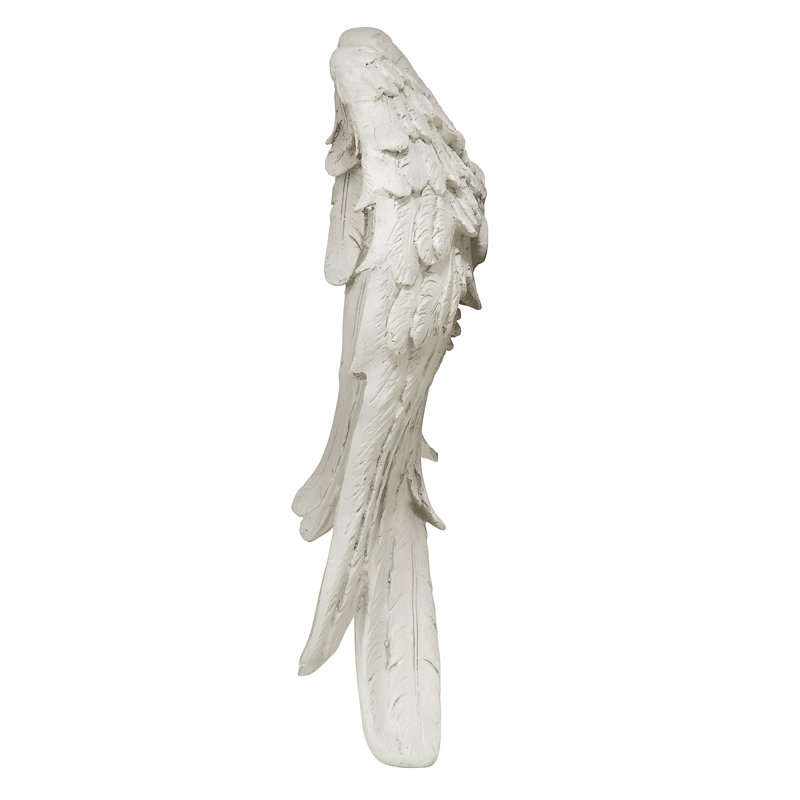 Off-White Resin Angel Wings Garden Statue, 26.5" Height