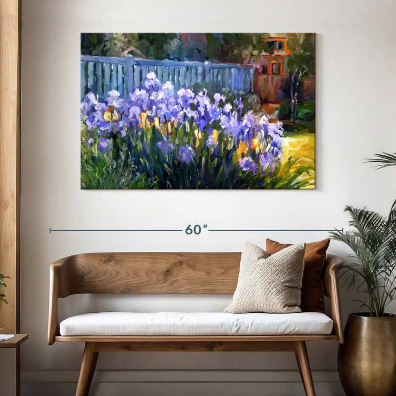 Fleurs Harisk Iris, H 32 po x l 48 po
