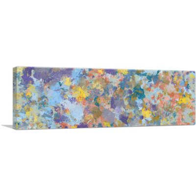 «Baby Blue Yellow» - Reproduction d'art sur toile panoramique