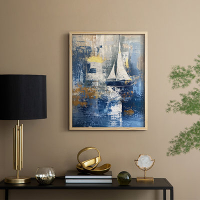 NAUTICAL Series CXCVI  -Premium Framed Print -Ready to Hang - No Nails Required