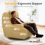 Three-in-one, Multi-functional Rotatable Sofa Chair, Enlarged and Widened Soft Cushion Armchair, with Two Cushions and Side Storage Pockets, Thickened Seat Cushion and Backrest, Suitable for Living Room and Bedroom-634487700