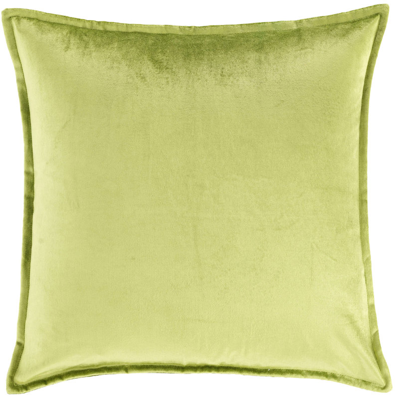Panne Euro Pillow Cover, Chartreuse