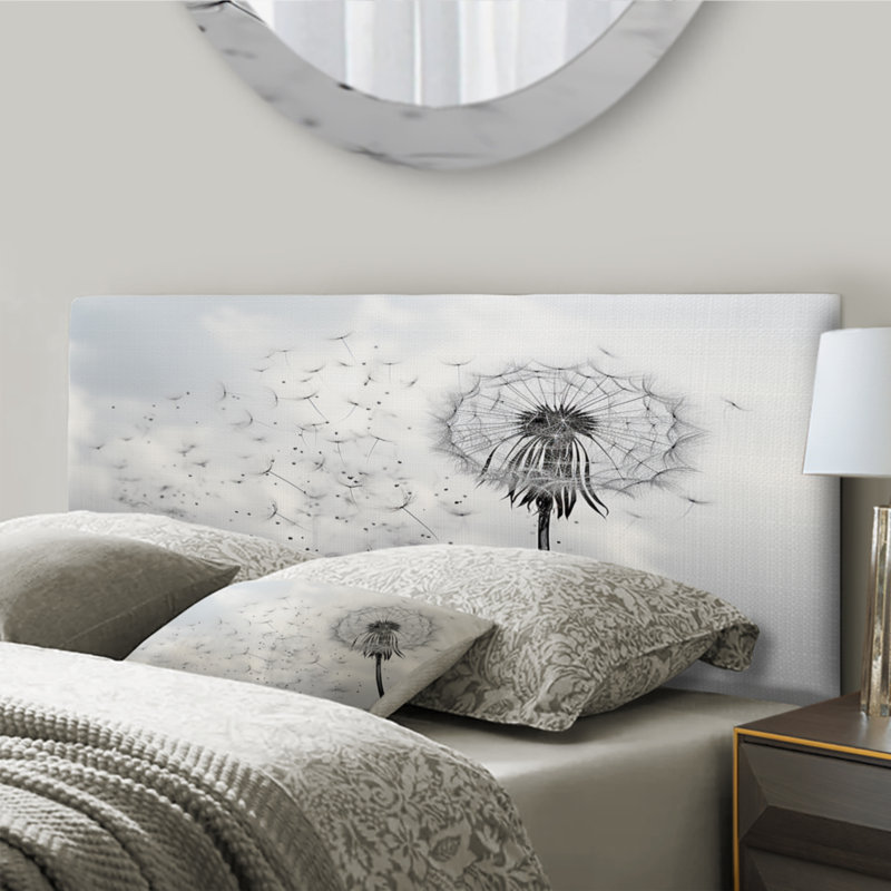 Kaceyon - Tête de lit tapissier à motif floral, Grand