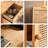 Modern Burlywood Solid Wood Sideboard