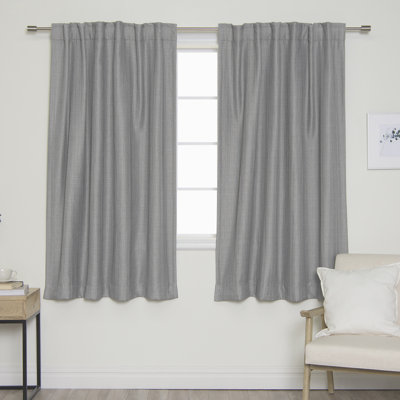 Paire de rideaux occultant et isolant Henslee Three Posts ™