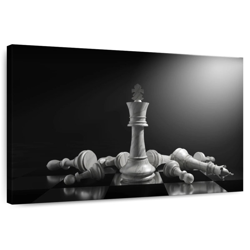 Senne, roi des échecs, H 16 po x l 24 po