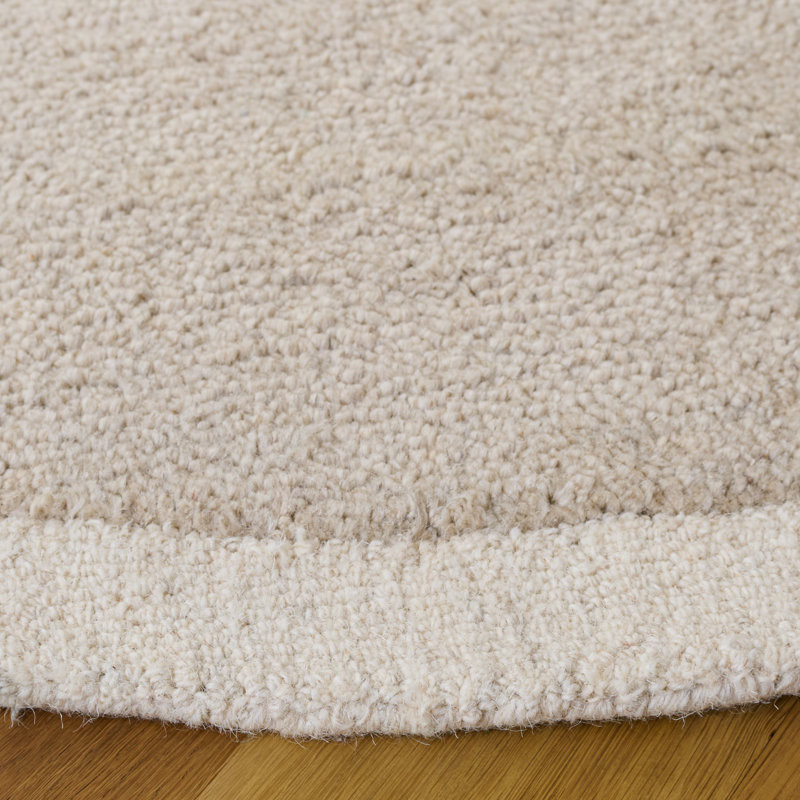 Metro Hand Tufted Wool; Cotton Solid Color Indoor Rug, Round 6'
