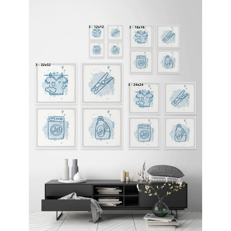 Crisler Dry In The Shade - 4 Piece Single Picture Frame Painting, 81cm H x 81cm W x 3.81cm D