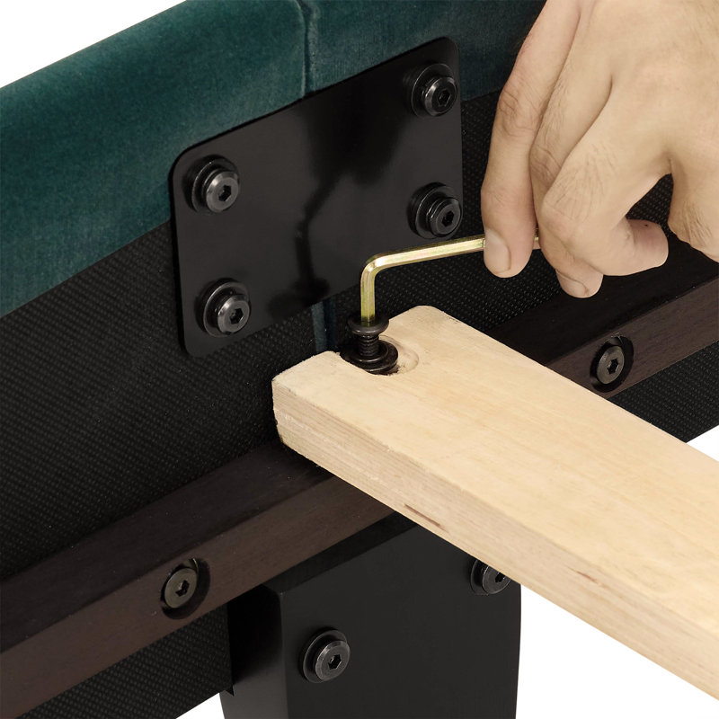 Lit plateforme tapissier Velvet