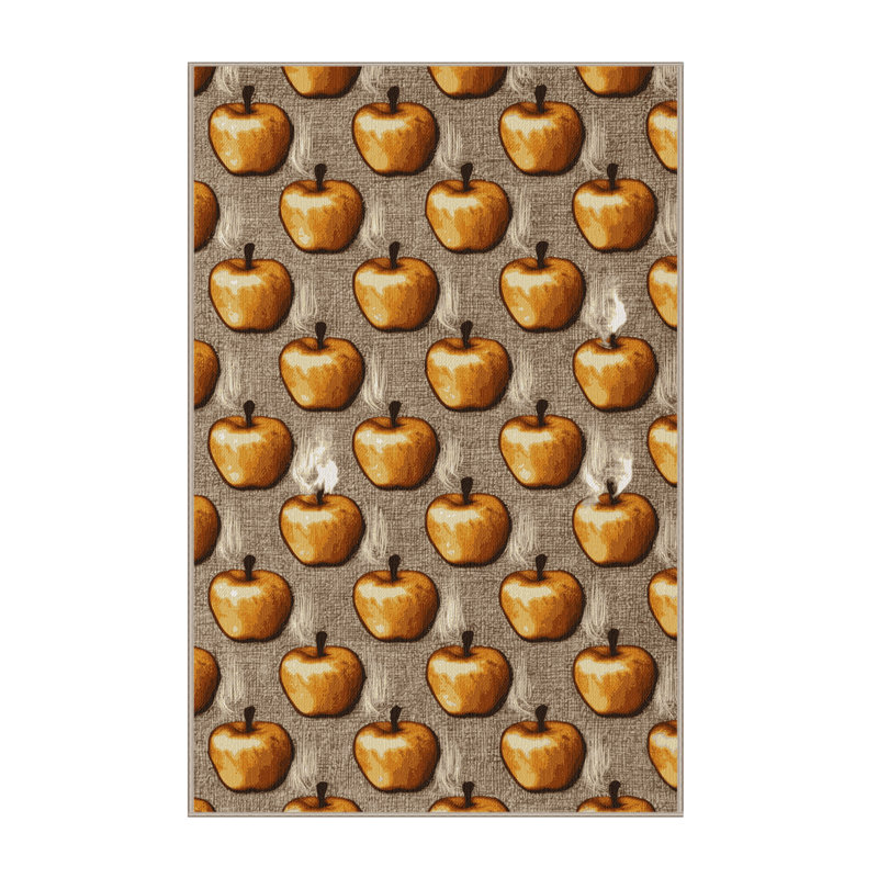 Washable Baked apples Desserts Area Rug, Runner 2' x 5'