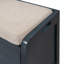 Banc de rangement à chaussures polyvalent en bois avec panier amovible et 2 tiroirs-1526658367