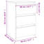 Cowlic Bed Cabinet 40x35x62.5 cm Engineered Wood-305180046-292922738