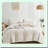 Boho Chic Geometric Queen Bedding Set - 7 Piece Comforter Bed in a Bag with Tufted Embroidery & Microfiber Sheets for All Seasons