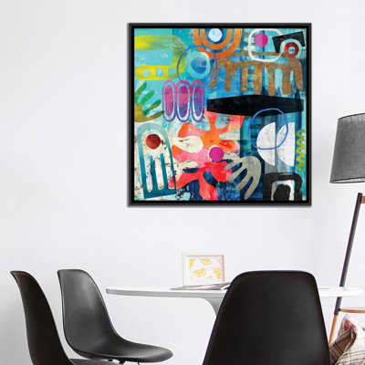 " Tribal Abstract Blue " by Nikki Chu