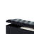 Mandra Black Velvet Storage Bench With Metal Legs