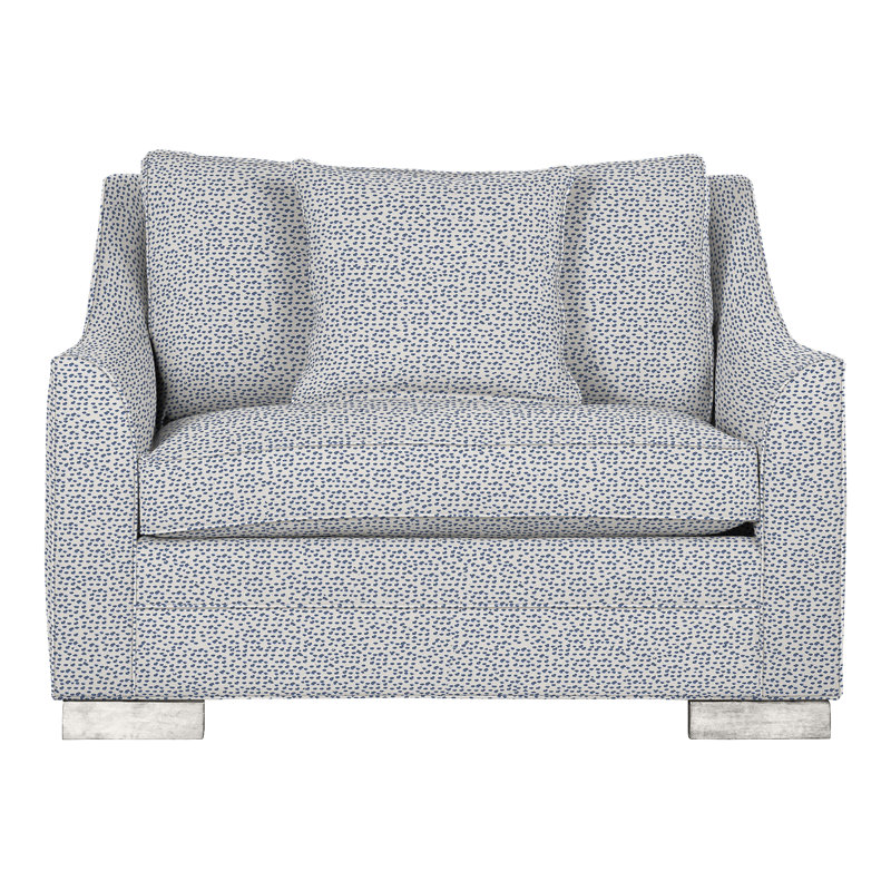 Chaise et demi 50,5 po Nicholas, Perigold Elements - bleuet, Casablanca