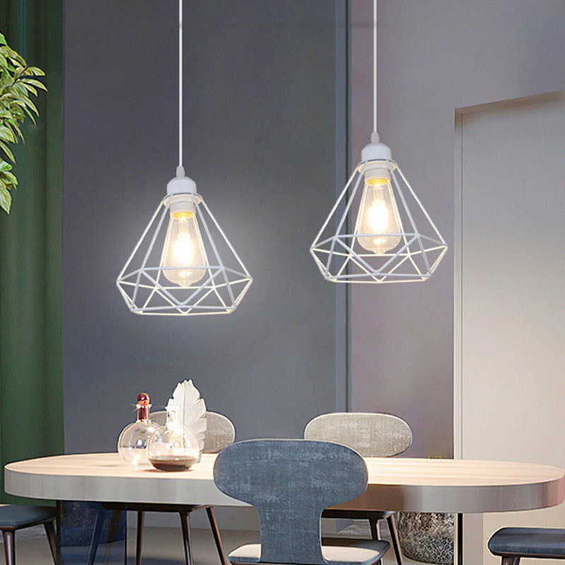 Schuler 1 - Light White Geometric Pendant