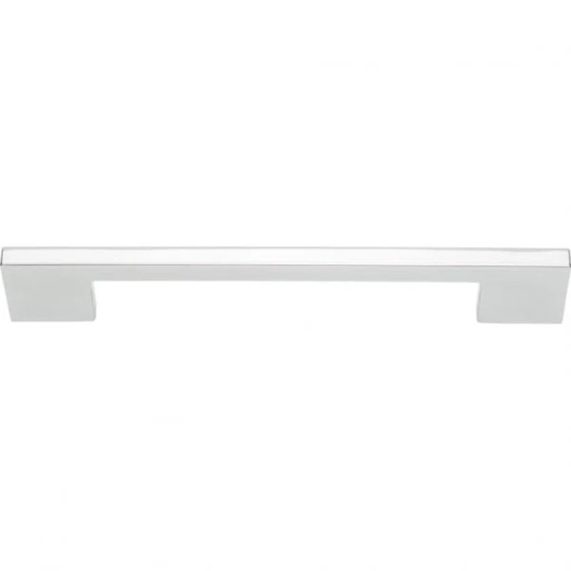 Thin Square Bar pull, Polished Chrome, 7 9/16"