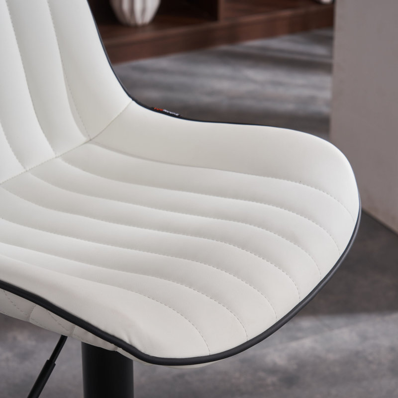 Tabourets de bar Brinitta, Blanc