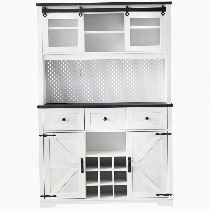 Garde-manger avec tablettes, portes et tiroirs
