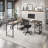 Techni Mobili L-Shape Industrial Desk With Storage Shelves (Not Including Office Chairs)