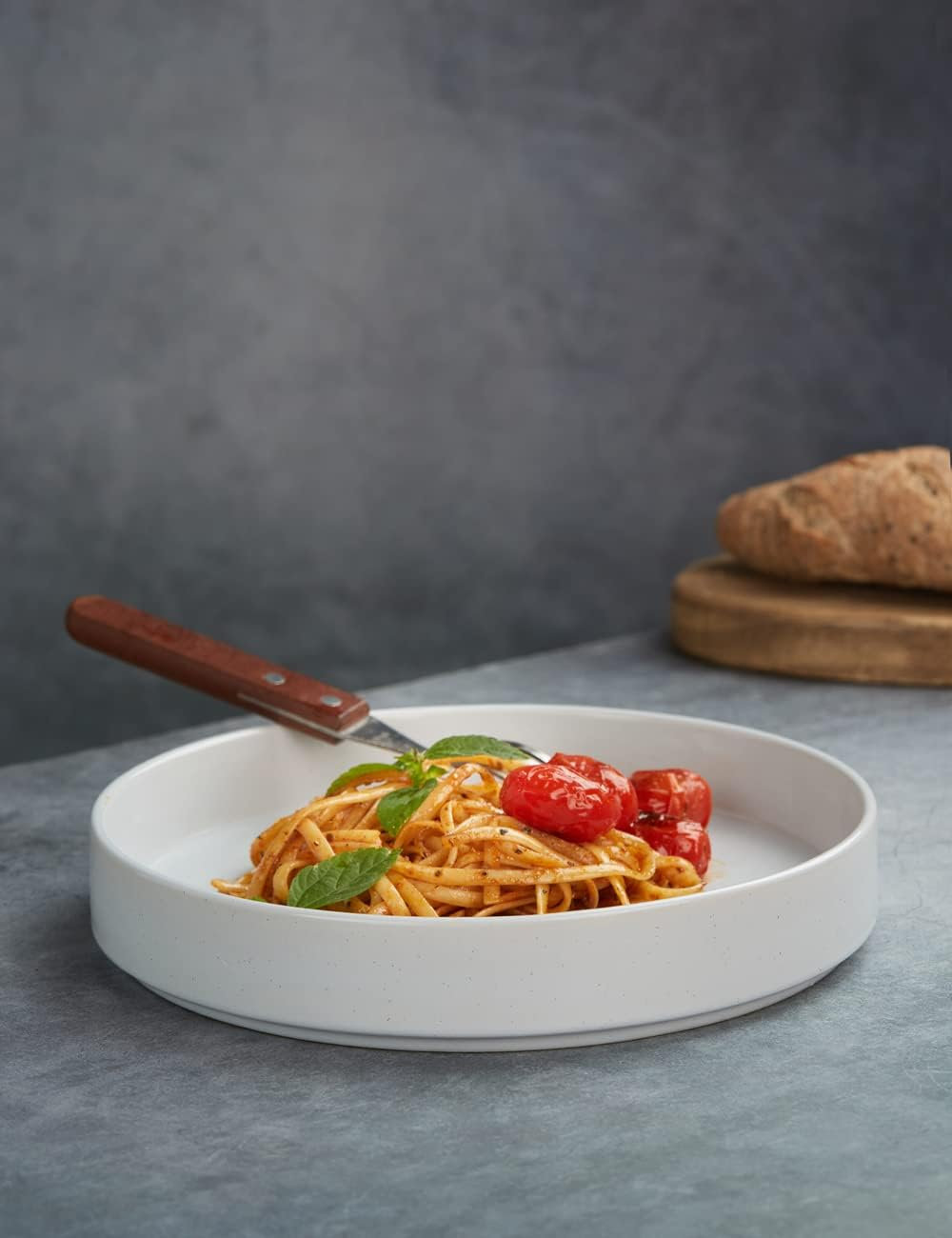 Esther Stoneware Pasta Bowl, Multicolor
