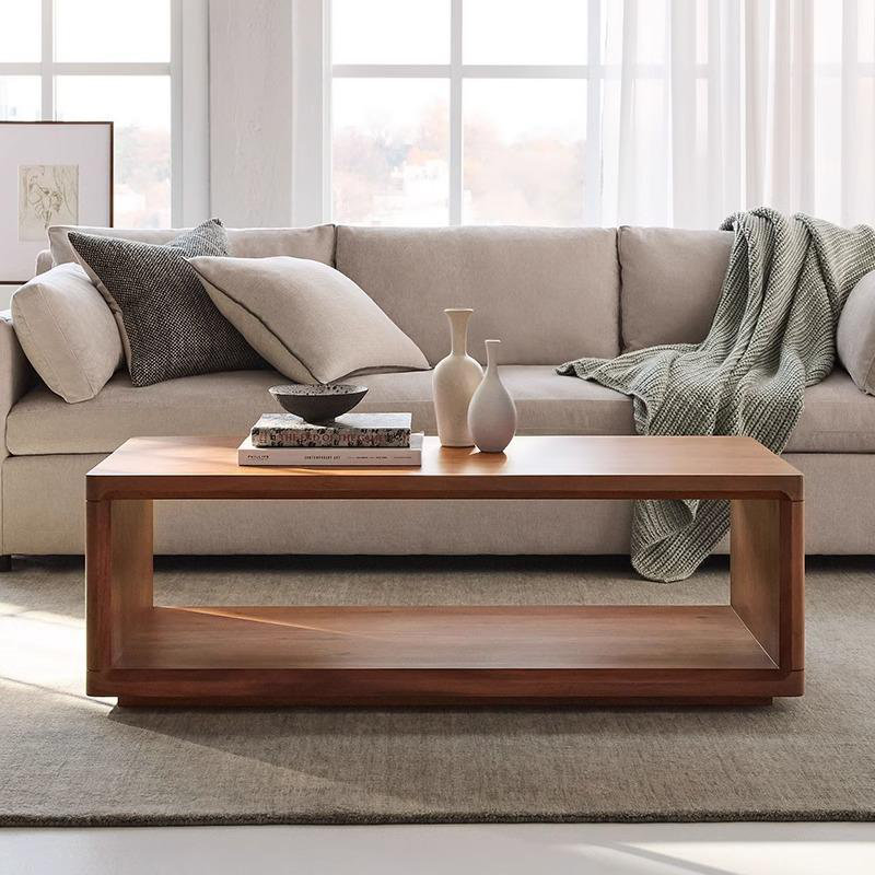 American rectangular coffee table, 15.7" H x 47.2" L x 23.6" W