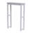 Dorset 27 x 9 White Wood Space Saver Toilet Base Cabinet with Storage Compartment on Top-742962119