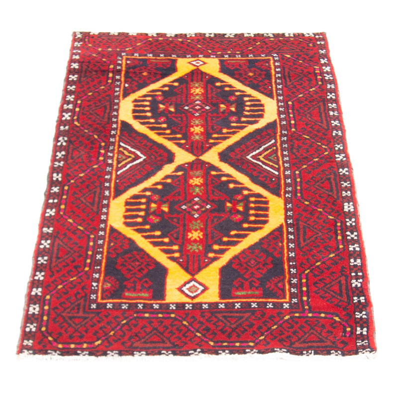 Tapis unique en laine noué à la main 3 pi 2 po x 5 pi 6 po nouvel âge Danapaola
