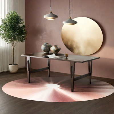 Unique rectangle ash wood dining table