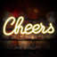 Trixes Cheers Neon Light Sign - Large LED Hanging Sign - Bright Yellow Bar Accessory