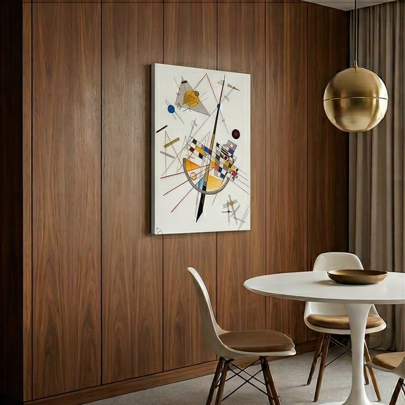 «Geometric Symphony», art mural sur toile abstraite