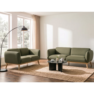 2 Piece Fabric Standard Living Room Set