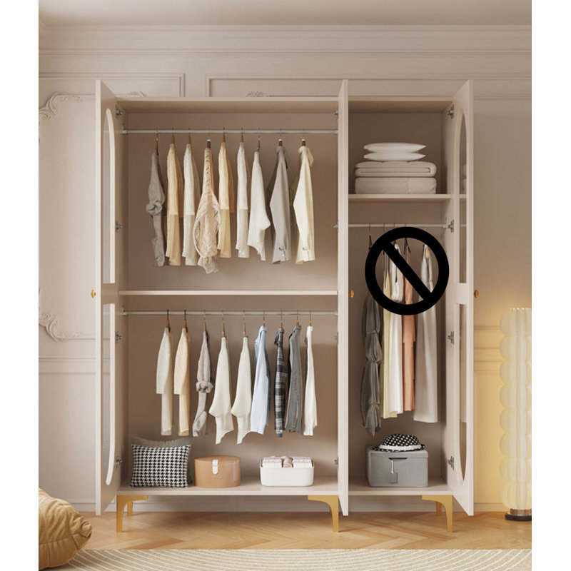 Garde-robe simple Simple Fashion, Blanc