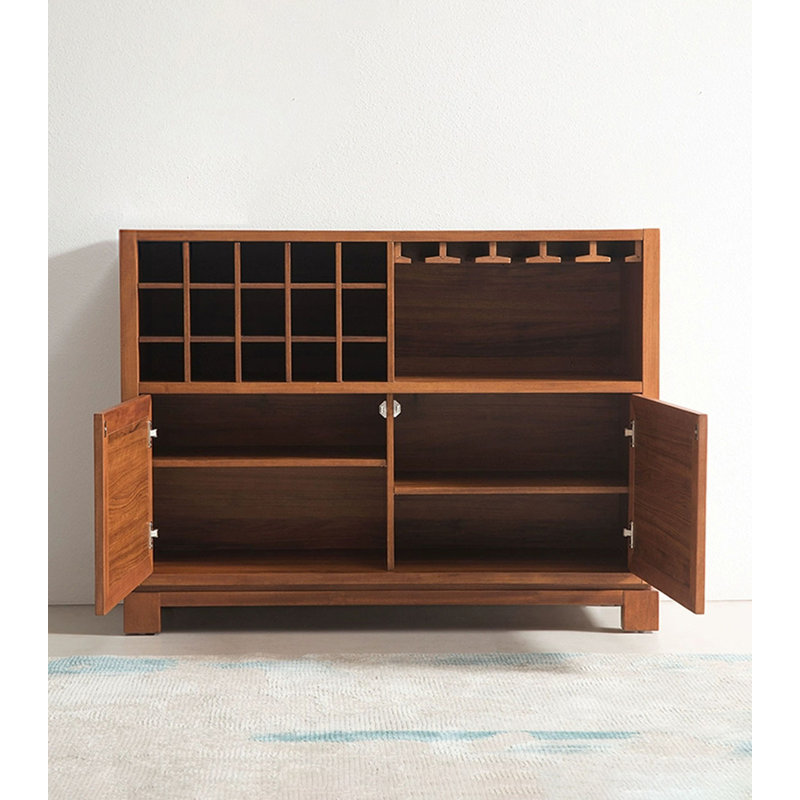 47.24" Brown Rectangular Solid Wood Wine Racks