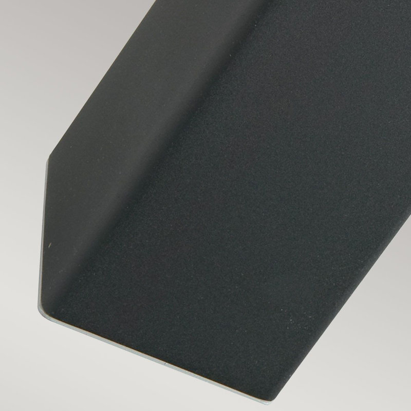 Halstone Transparent Bollards, Black, 490cm H x 120cm W x 120cm D