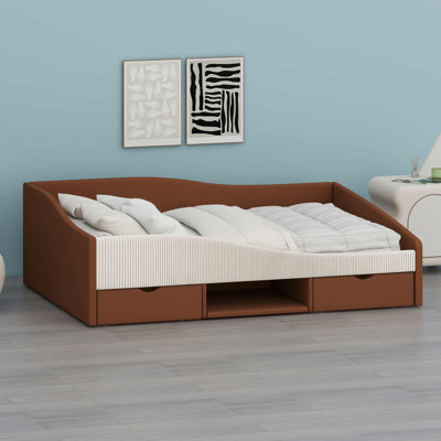 Daybed Frame Featuring Storage Drawers