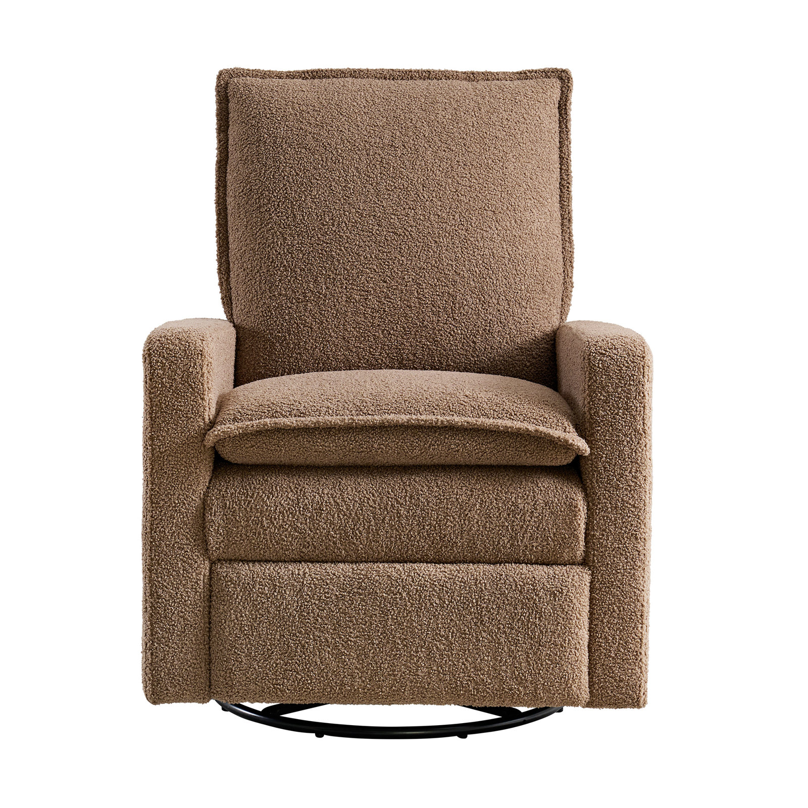 Uptown 360-Degree Swivel Glider Recliner, Teddy Brown