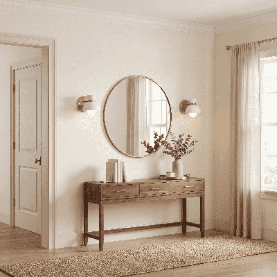 Single Light Armed Sconce