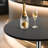 Bistro Pub Table Round Adjustable Height Bar Cocktail Table Swivel Dining Table with Chrome Base-107125754