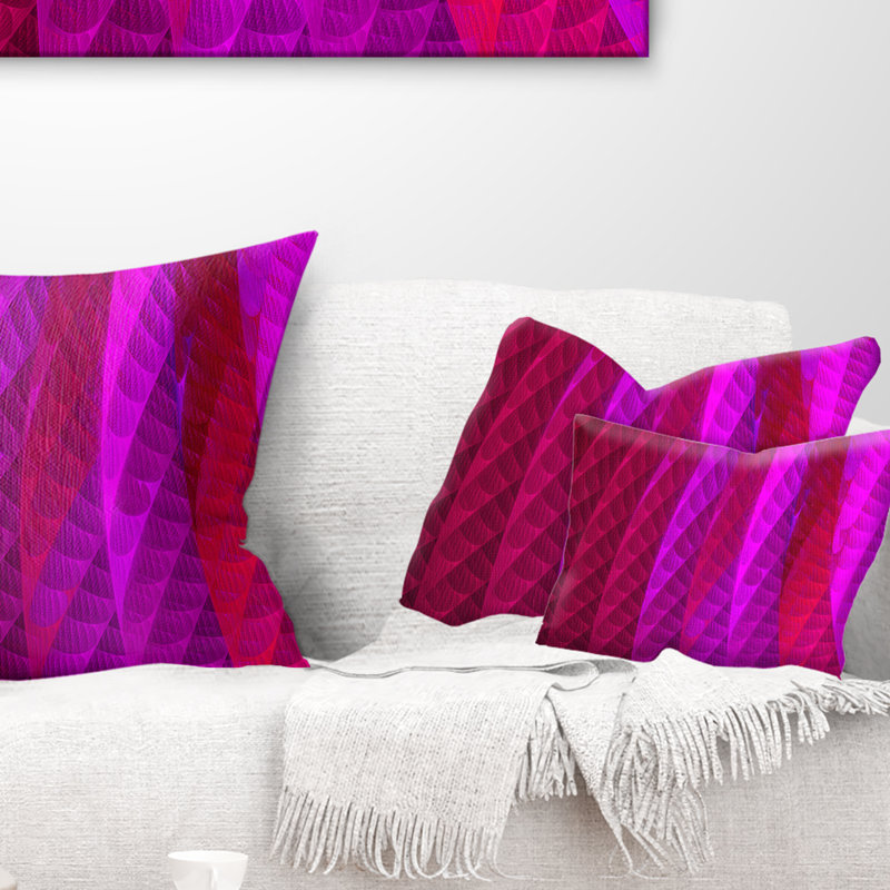 Reversible Throw Pillow, Pink