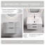 Meuble-lavabo gris 30 po sans lavabo
