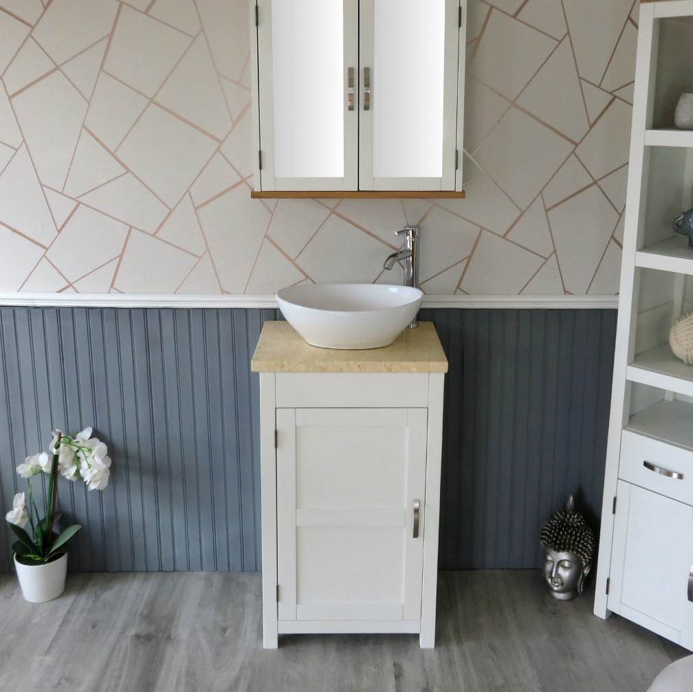 Slimline 515mm Free-standing Cloakroom Vanity Unit