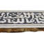 4" x 11.75" Marble Decorative Accent Tile in Black/Ivory/Tan