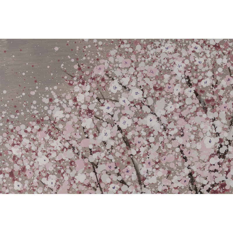 Hand -painted Flowers of the Moon Acrylic Painting