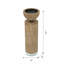 Porte-bougie brun en bois avec base en verre-1901001614