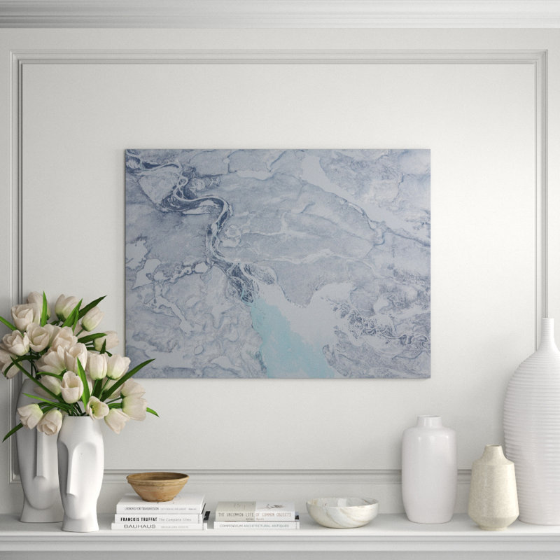 Glacier 1 Print by Francis Augustine, 32" H x 48" W x 0.8" D, Paper, No Mat